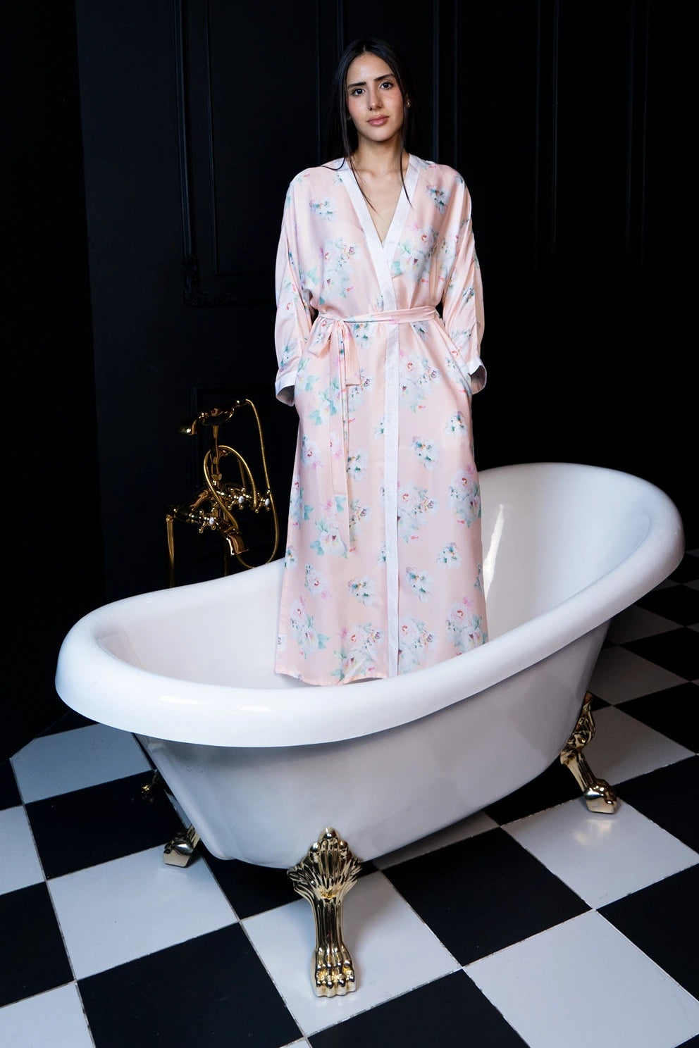 Floral Reverie Silk Kimono