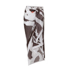Into The Wild Zebra Animal Print Resort Cotton Sarong