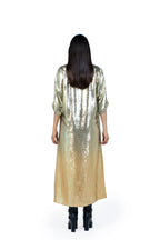 Shadow Of Sequin Gold Ombre Shimmer Kaftan