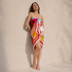 Mediterranean Escape Resort Cotton Sarong -  Multicolour