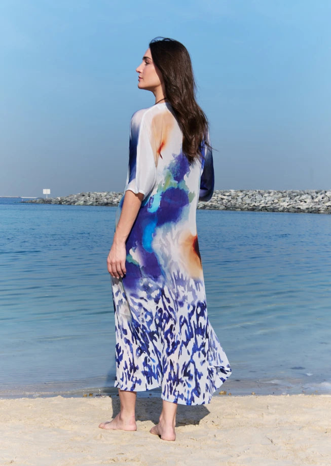 Ciel & Sand Short Sleeves Long Kimono