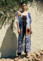Ciel & Sand Short Sleeves Long Kimono