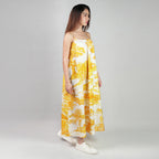 A Place In Time Scenic Toile Countryside Spaghetti Strap Maxi Dress