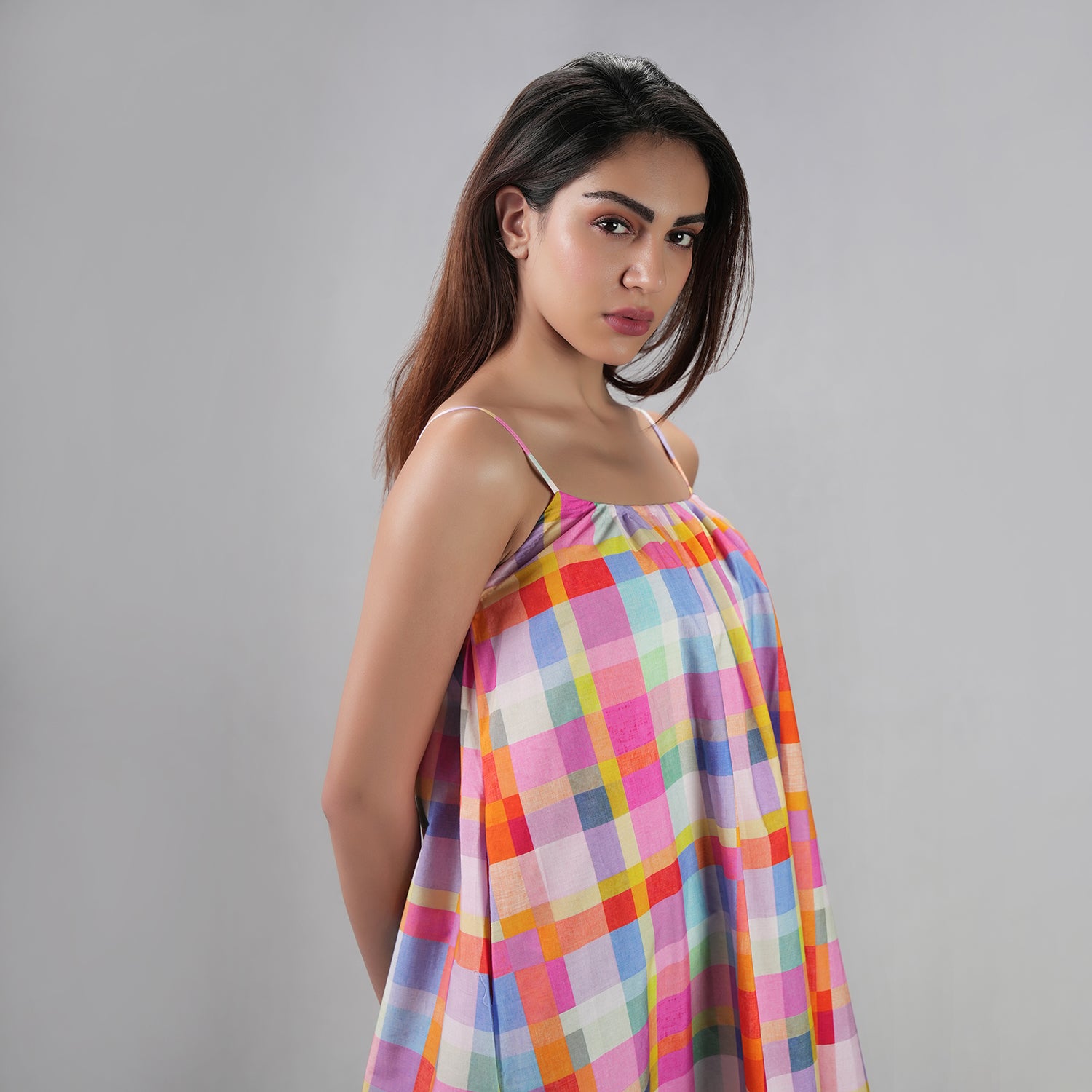 The Palette Picnic Spaghetti Strap Maxi Dress - Multicolour