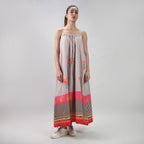 The Floral Archive Rose Print Spaghetti Strap Maxi Dress - Multicolor