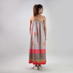 The Floral Archive Rose Print Spaghetti Strap Maxi Dress - Multicolor