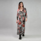 Celestial Tesserae Mosaic Print Kimono Dress - Multicolor Beach Cover Up