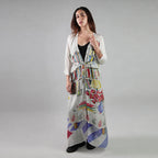 Abode Artistic Bookshelf Kimono Dress - Library Print