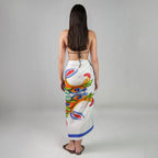 Majolica Mosaic Resort Cotton Sarong - Multicolour Motif