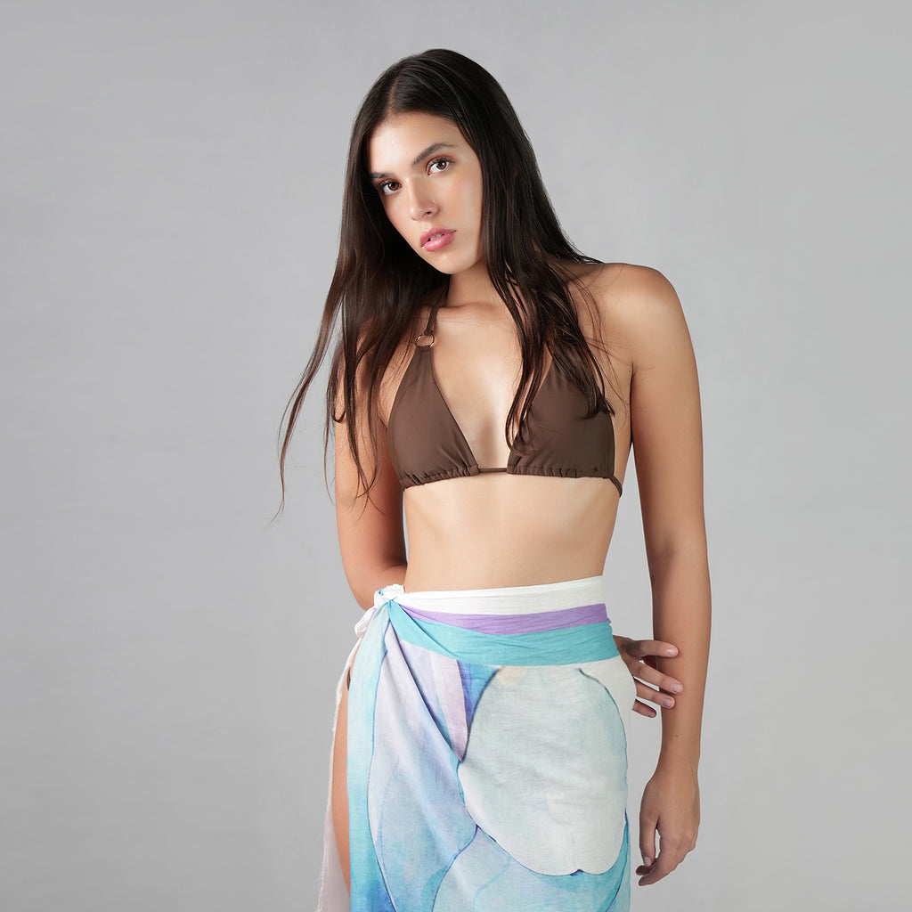 Fleur Botanical Print Resort Cotton Sarong
