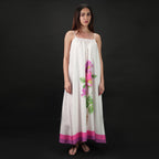 Rosé A Pink Floral Spaghetti Strap Maxi Dress - Pink & Purple