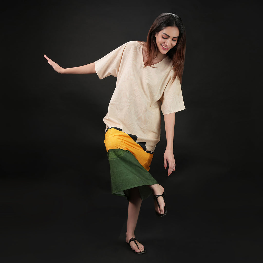 Beyond The Horizon Long Kaftan Dress With Pockets