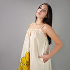 No.3 Floral Art Spaghetti Strap Maxi Dress - Multicolor