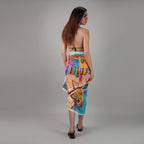 Mediterranean Picnic Resort Cotton Sarong - Multicolour