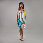 Mediterranean Picnic Resort Cotton Sarong - Multicolour
