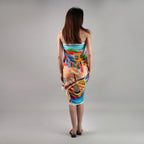 Mediterranean Picnic Resort Cotton Sarong - Multicolour
