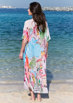 La Riviera Multicolor Long Kaftan