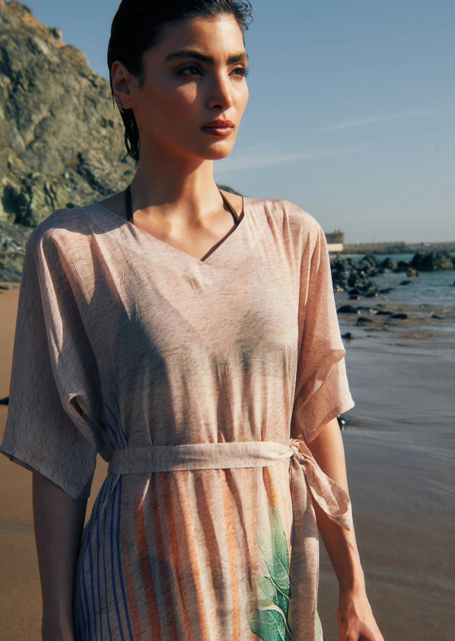 The Breeze Long Kaftan With Side Slits