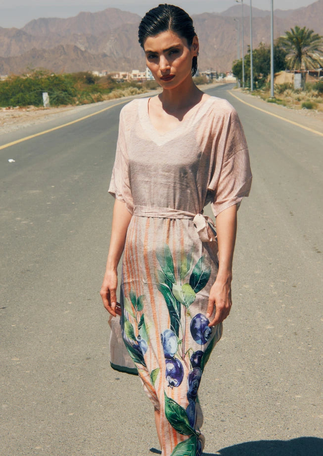 The Breeze Long Kaftan With Side Slits