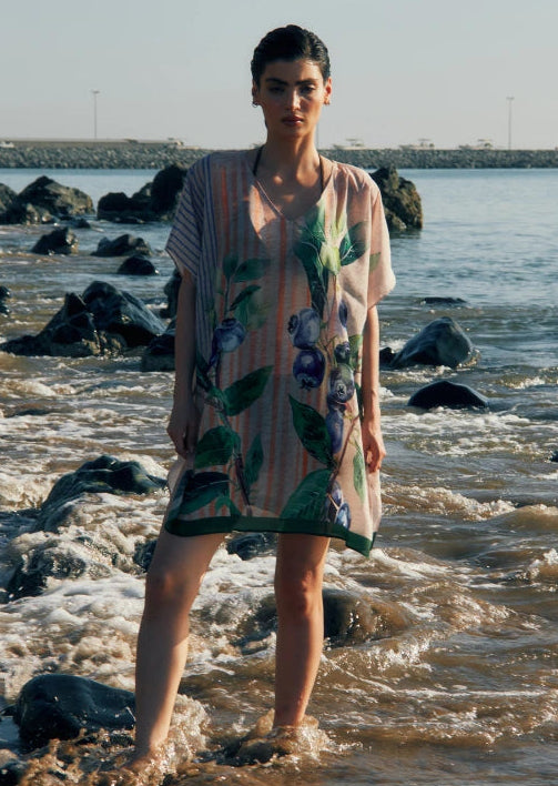 The Breeze Printed Short Kaftan