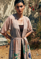 The Breeze Short Sleeves Long Kimono